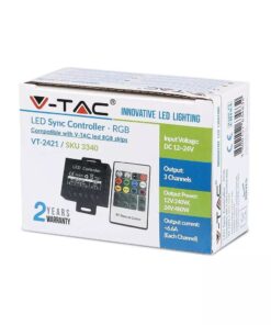 LED Controller με Τηλεχειριστήριο RF για Ταινίες RGB 240W/480W V-TAC – 3340