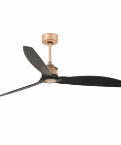 Faro Barcelona Vintage JUST FAN Ανεμιστήρας Οροφής Χάλκινο/ Μάυρο με Τηλεχειριστήριο – 33418