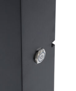 GloboStar® MAKEUP MIRROR-60×90-5 Μοντέρνος Καθρέπτης Μακιγιάζ με Πλαίσιο Φυσικού Ξύλου με Διακόπτη On/Off 10 x E27 AC220-240V – Μ60 x Π7 x Υ90cm – Μαύρος Έβενος