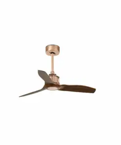 Faro Barcelona JUST FAN Ανεμιστήρας Οροφής Χάλκινο/ Ξύλο με Τηλεχειριστήριο – 33423