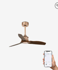 Faro Barcelona JUST FAN Ανεμιστήρες Οροφής Smart με τηλεχειριστήριο Χάλκινου Χρώματος – 33423WP
