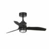 JUST FAN LED Matt black ceiling fan with DC motor 81cm   FARO – 33424-10