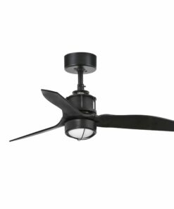 JUST FAN LED Matt black ceiling fan with DC motor 81cm   FARO – 33424-10