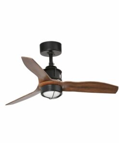 JUST FAN XS Ø810 MM BLACK BLADES WOOD 17W 3000K   FARO – 33425-10