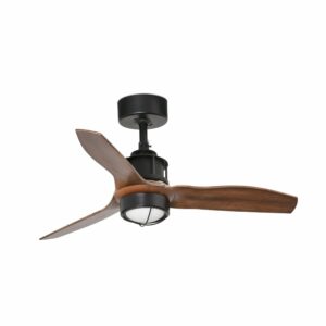 JUSTFAN XS Ø810MM BLACK BLADES WOOD 17W 3000K W/R FARO – 33425WP-10