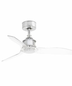 JUST FAN XS Ø810mm CHROME TRANSPARENT BLADES FARO – 33426