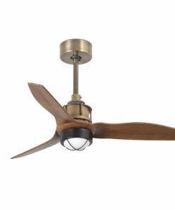 JUSTFAN XSØ810MM OLD GOLD WOOD BLADES 17W 3000K   FARO – 33428-10