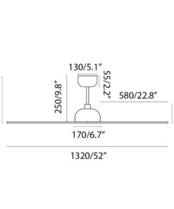 Faro Barcelona Ανεμιστήρας Οροφής Gotland Μαύρος Καφέ με Τηλεχειριστήριο – 33447