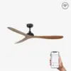 Faro Barcelona Gotland Smart Wi-Fi Ανεμιστήρας Οροφής με Τηλεχειριστήριο Μαύρο Καφέ – 33447WP