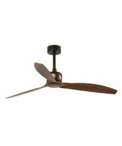 COPPER FAN Ø1280 MM BLACK 3 BLADES WOOD DARK FARO – 33451
