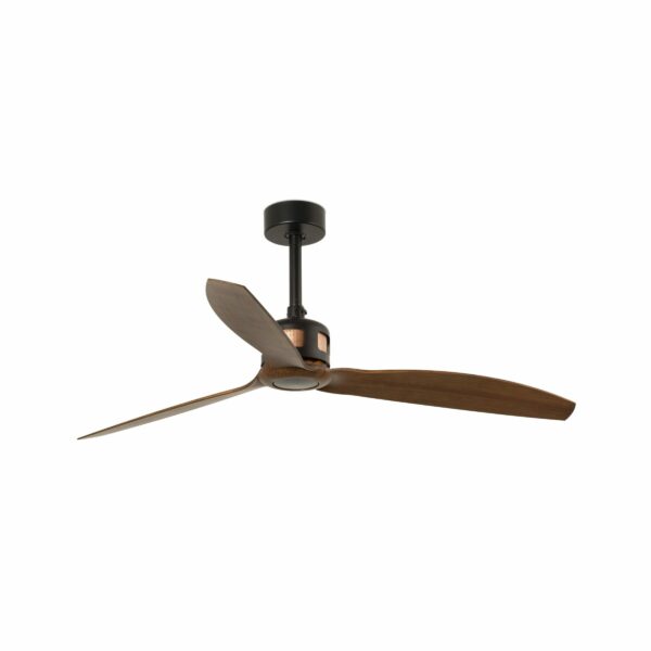 COPPER FAN Ø1280 MM BLACK 3 BLADES WOOD DARK FARO - 33451