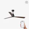 Faro Barcelona Nassau Smart Wi-Fi Ανεμιστήρας Οροφής με Τηλεχειριστήριο Καφέ – 33478WP