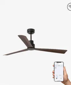 Faro Barcelona Nassau Smart Wi-Fi Ανεμιστήρας Οροφής με Τηλεχειριστήριο Καφέ – 33478WP