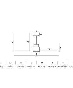 NASSAU BROWN CEILING FAN WITH DC MOTOR FARO – 33478