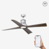 Faro Barcelona WINCHE Smart Wifi Ανεμιστήρας Οροφής Χρωμίου με Τηλεχειριστήριο – 33482WP