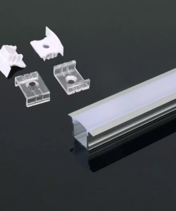 Προφίλ αλουμινίου για ταινίες LED χωνευτό 2000 x 23 x 15.5mm V-TAC – 3351