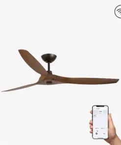 Faro Barcelona Morea L Smart Wi-Fi Ανεμιστήρας Οροφής με Τηλεχειριστήριο Καφέ – 33511WP
