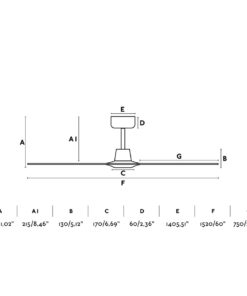 Faro Barcelona Morea Ανεμιστήρας Οροφής με Τηλεχειριστήριο Καφέ – 33511