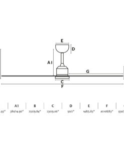 Faro Barcelona CIES XL Smart WIFI Ανεμιστήρας Οροφής Λευκού Χρώματος με LED Φως 3000Κ και Τηλεχειριστήριο – 33512WPA-1