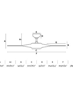 Faro Barcelona Cocos Smart Wi-Fi Ανεμιστήρας Οροφής με Φως και Τηλεχειριστήριο Λευκός – 33548WP