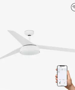 Faro Barcelona Century Smart Wi-Fi Ανεμιστήρας Οροφής με Φως και Τηλεχειριστήριο Λευκός – 33549WP