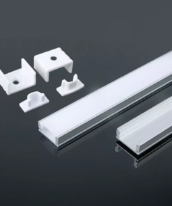 Προφίλ αλουμινίου για ταινίες LED 2000 x 17.4 x 7mm V-TAC – 3355