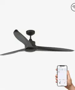 ΑΝΕΜΙΣΤΗΡΑΣ ΟΡΟΦΗΣ ΚΑΦΕ TONIC Ø152CM DC BROWN 3 BLADES LED 15W 3000K W/R SMART FARO – 33552WP