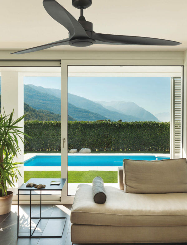 ΑΝΕΜΙΣΤΗΡΑΣ ΟΡΟΦΗΣ ΚΑΦΕ TONIC Ø152CM DC BROWN 3 BLADES LED 15W 3000K W/R SMART FARO – 33552WP
