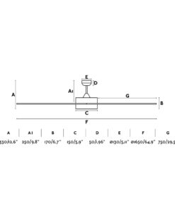 Faro Barcelona Ανεμιστήρας Οροφής Century Λευκός με Φως με Τηλεχειριστήριο – 33553AFR
