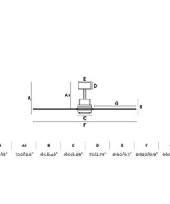 Faro Barcelona LANTAU L Ανεμιστήρας Οροφής με Φως Τηλεχειριστήριο Χρώματος Ξύλου – 33560DC
