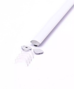 Προφίλ αλουμινίου για ταινίες LED γωνιακό καμπυλωτό 2m V-TAC – 3363