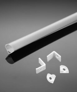 Προφίλ αλουμινίου για ταινίες LED γωνιακό 2000 x 15.8 x 15.8mm λευκό σώμα V-TAC – 3369
