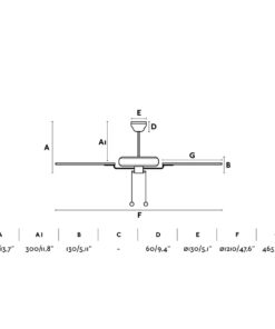 YAKARTA BROWN CEILING FAN FARO – 33713