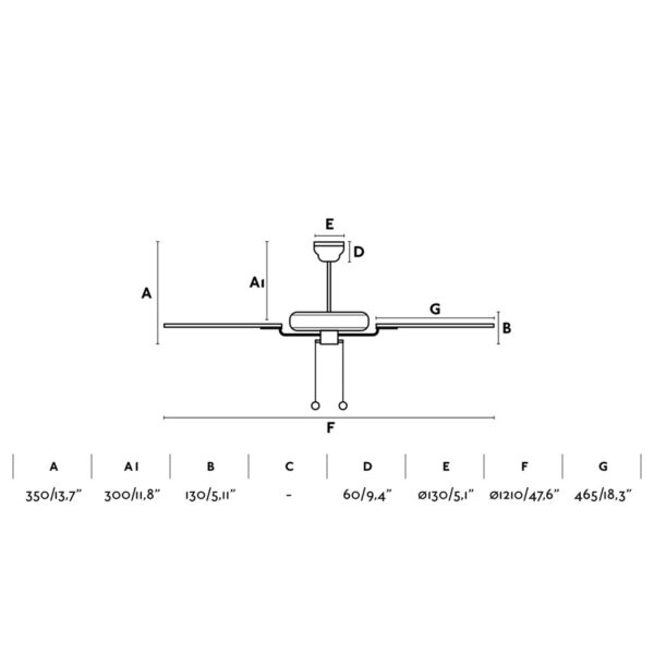 YAKARTA BROWN CEILING FAN                         FARO – 33713