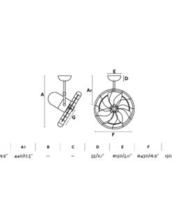 Faro Barcelona Keiki Ανεμιστήρας Οροφής Καφέ – 33715