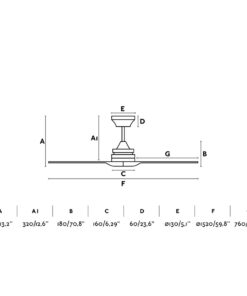 ALO Ø 152CM 3 BLADES FARO – 33718