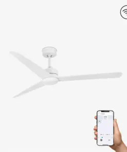 Faro Barcelona Nuu Smart Wi-Fi Ανεμιστήρας Οροφής με Τηλεχειριστήριο Λευκός – 33721WP