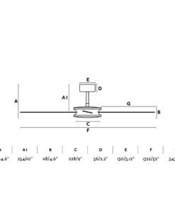 ΑΝΕΜΙΣΤΗΡΑΣ ΟΡΟΦΗΣ ΚΑΦΕ POLEA Ø1320 MM BROWN 4 BLADES SIN R SMART FARO – 33724WP