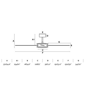 ΑΝΕΜΙΣΤΗΡΑΣ ΟΡΟΦΗΣ ΚΑΦΕ POLEA Ø1320 MM BROWN 4 BLADES SIN R  SMART FARO – 33724WP
