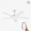 Faro Barcelona Saona Smart Wi-Fi Ανεμιστήρας Οροφής με Φως και Τηλεχειριστήριο Λευκός – 33803WP