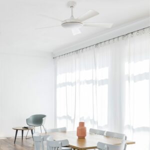 Faro Barcelona Saona Smart Wi-Fi Ανεμιστήρας Οροφής με Φως και Τηλεχειριστήριο Λευκός – 33803WP