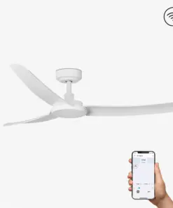 Faro Barcelona Siros Smart Wi-Fi Ανεμιστήρας Οροφής με Τηλεχειριστήριο Λευκός – 33804WP