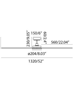 Faro Barcelona Siros Smart Wi-Fi Ανεμιστήρας Οροφής με Τηλεχειριστήριο Λευκός – 33804WP