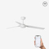 Faro Barcelona PUNT Smart Wi-Fi Ανεμιστήρας Οροφής με Τηλεχειριστήριο, Λευκού Χρώματος- 33814WP