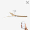 Faro Barcelona PUNT Smart Wi-Fi Ανεμιστήρας Οροφής με Τηλεχειριστήριο σε Χρώμα Ξύλου – 33816WP