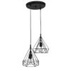 DM-02 PENDEL 2/L BLACK ΚΡΕΜΑΣΤΟ ΑΝΙΣΟΠΕΔΟ ΔΙΑΜΑΝΤΙ Heronia – 34-0289