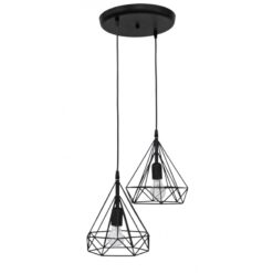 DM-02 PENDEL 2/L BLACK ΚΡΕΜΑΣΤΟ ΑΝΙΣΟΠΕΔΟ ΔΙΑΜΑΝΤΙ Heronia – 34-0289