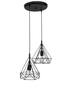 DM-02 PENDEL 2/L BLACK ΚΡΕΜΑΣΤΟ ΑΝΙΣΟΠΕΔΟ ΔΙΑΜΑΝΤΙ Heronia – 34-0289