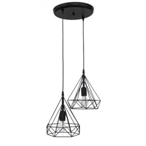 DM-02 PENDEL 2/L BLACK ΚΡΕΜΑΣΤΟ ΑΝΙΣΟΠΕΔΟ ΔΙΑΜΑΝΤΙ Heronia – 34-0289