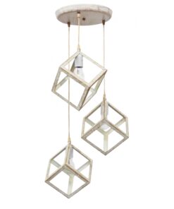 KYVOS/3L WHITE-BRONZE PENDEL 3/L ΚΡΕΜΑΣΤΟ ΜΕΤ. Heronia – 34-0292